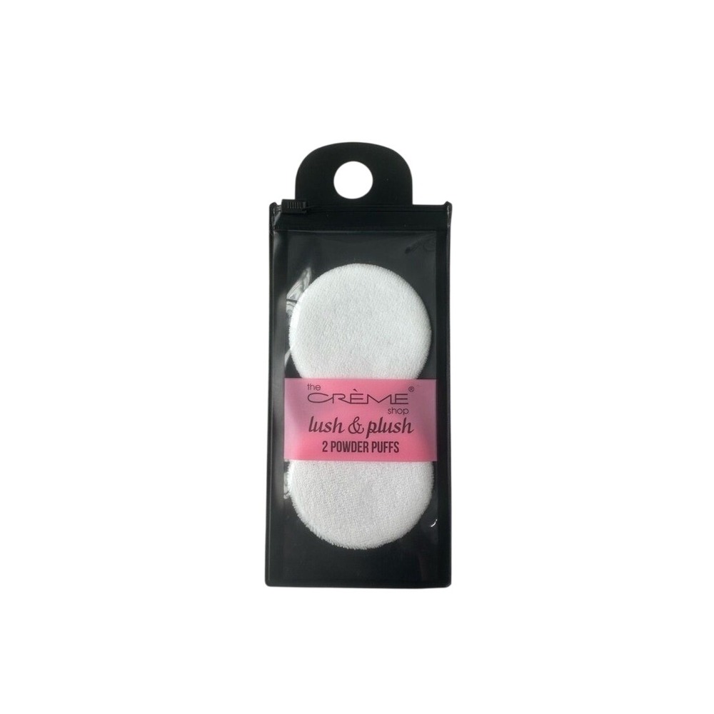 The Creme‎ Shop Lush & Plush 2 Powder Puffs White Makeup Applicators CRLPP021